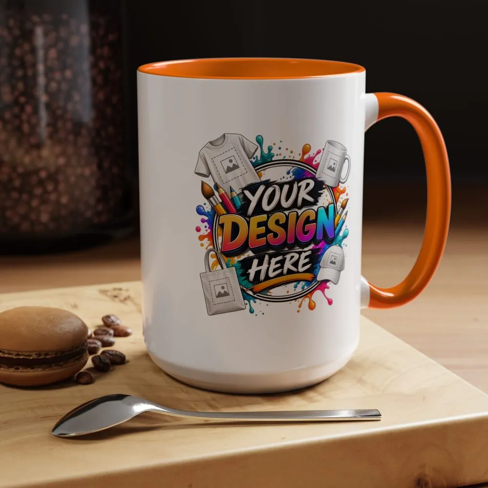 5257297843559442909_2048.jpeg Accent Coffee Mug — Colorful 'Your Design Here' Artist Print (11/15 oz)