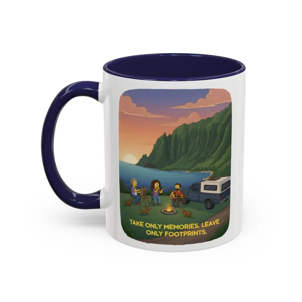 5278112917171469606_2048.jpeg Accent Coffee Mug (11, 15oz) — "Take Only Memories-Leave Only Footprints" Design Sitcom-Line