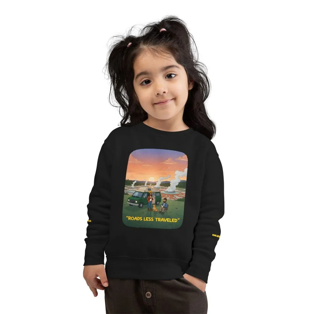 Toddler Sweatshirt - "Roads Less Traveled" (Design Sitcom-Line)