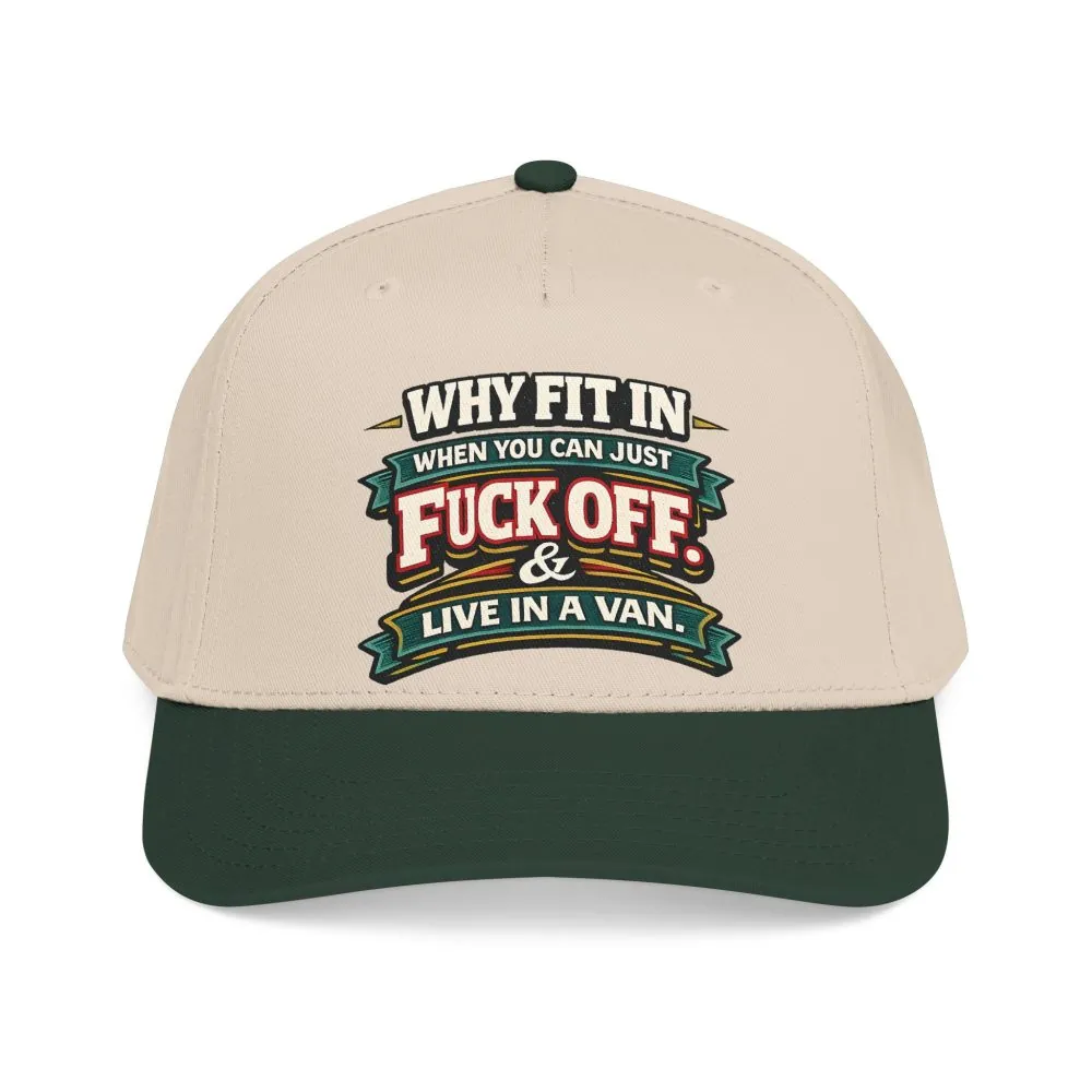 Baseball Cap - "Why Fit In" Design F**K-Line