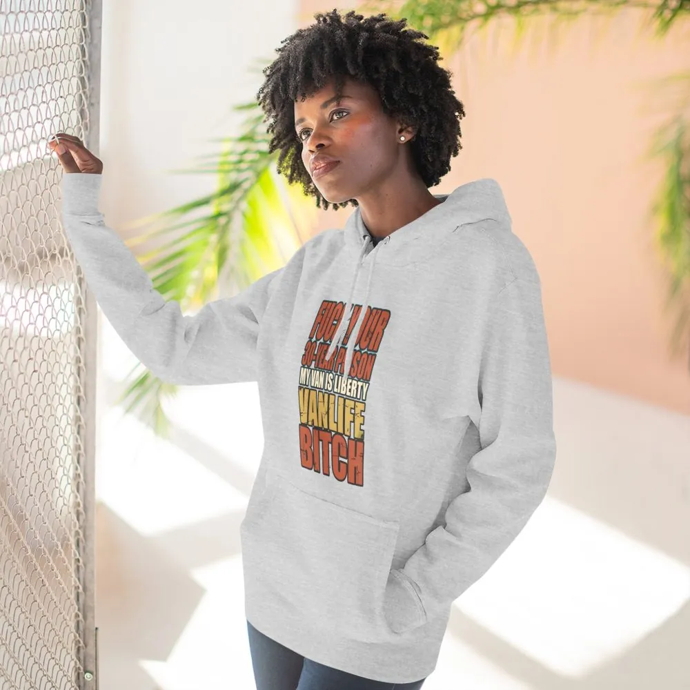 5332232627303296647_2048.jpeg Three-Panel Fleece Hoodie - "Fuck Your 30 Year" Design F**K-Line