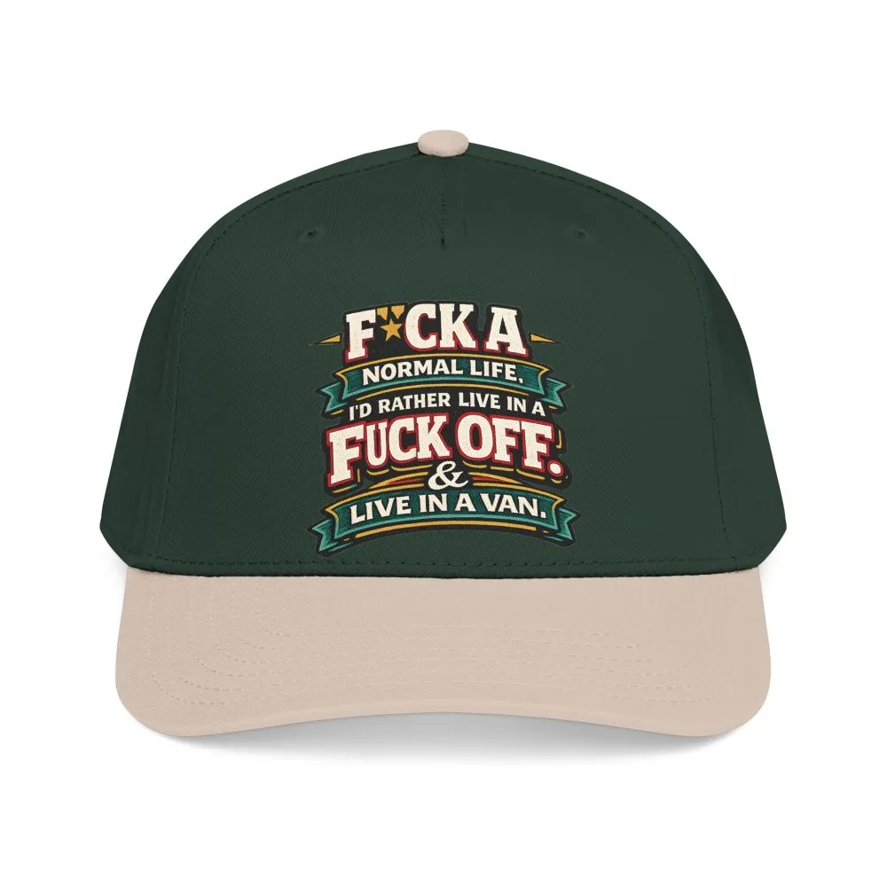 5366454466623737907_2048.jpeg Baseball Cap - "Fuck A Normal Life" Design F**K-Line