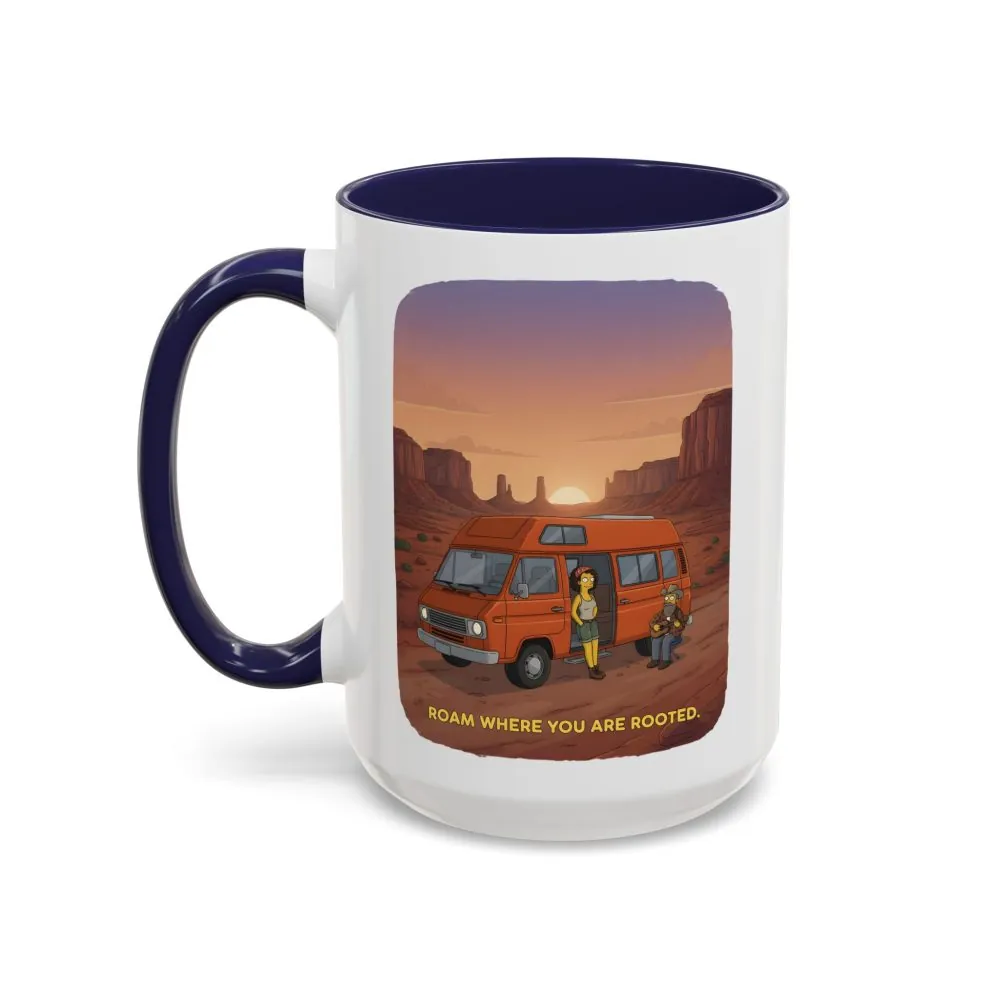 5374011897110328114_2048.jpeg Accent Coffee Mug (11, 15oz) — "Roam Where You Are Rooted" Design Sitcom-Line