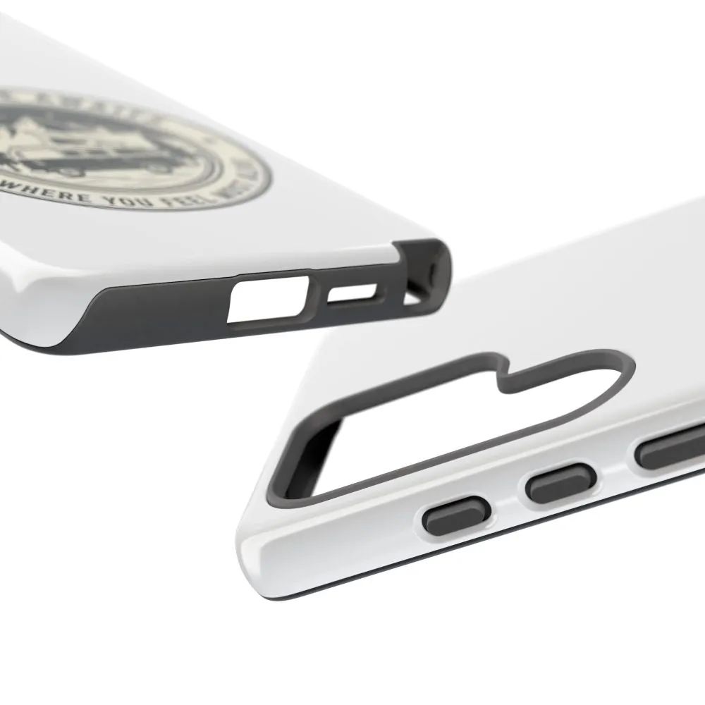 Phone Case — "Adventure Awaits-Go Where You Feel Most Alive" Camper Van Design