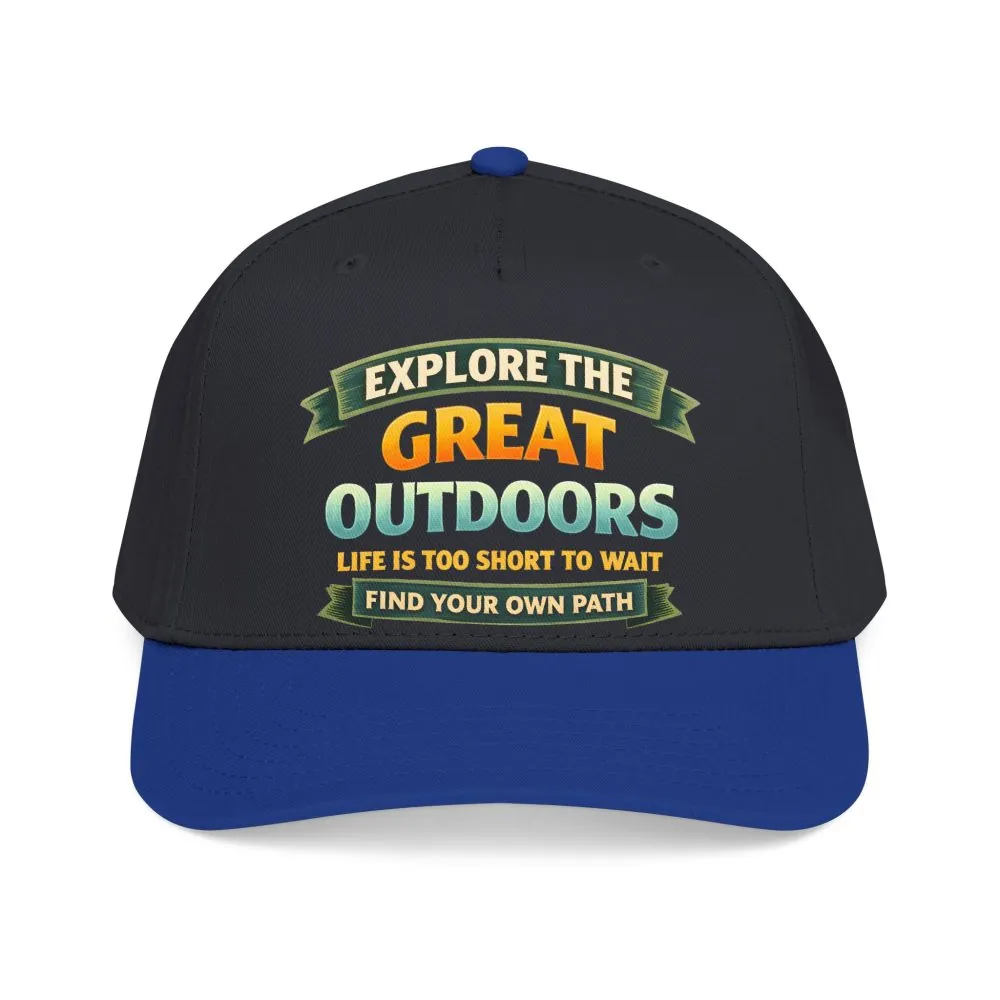 Baseball Cap - "Explore The Great Outdoors" Design Scenic-Line