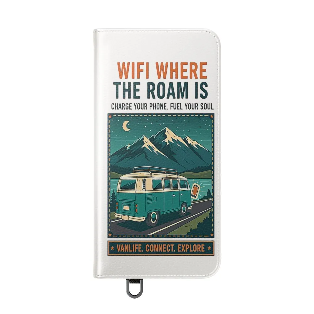 5403766886539756567_2048.jpeg Flip Phone Case — “WiFi Where the Roam Is” Vanlife Wallet Case