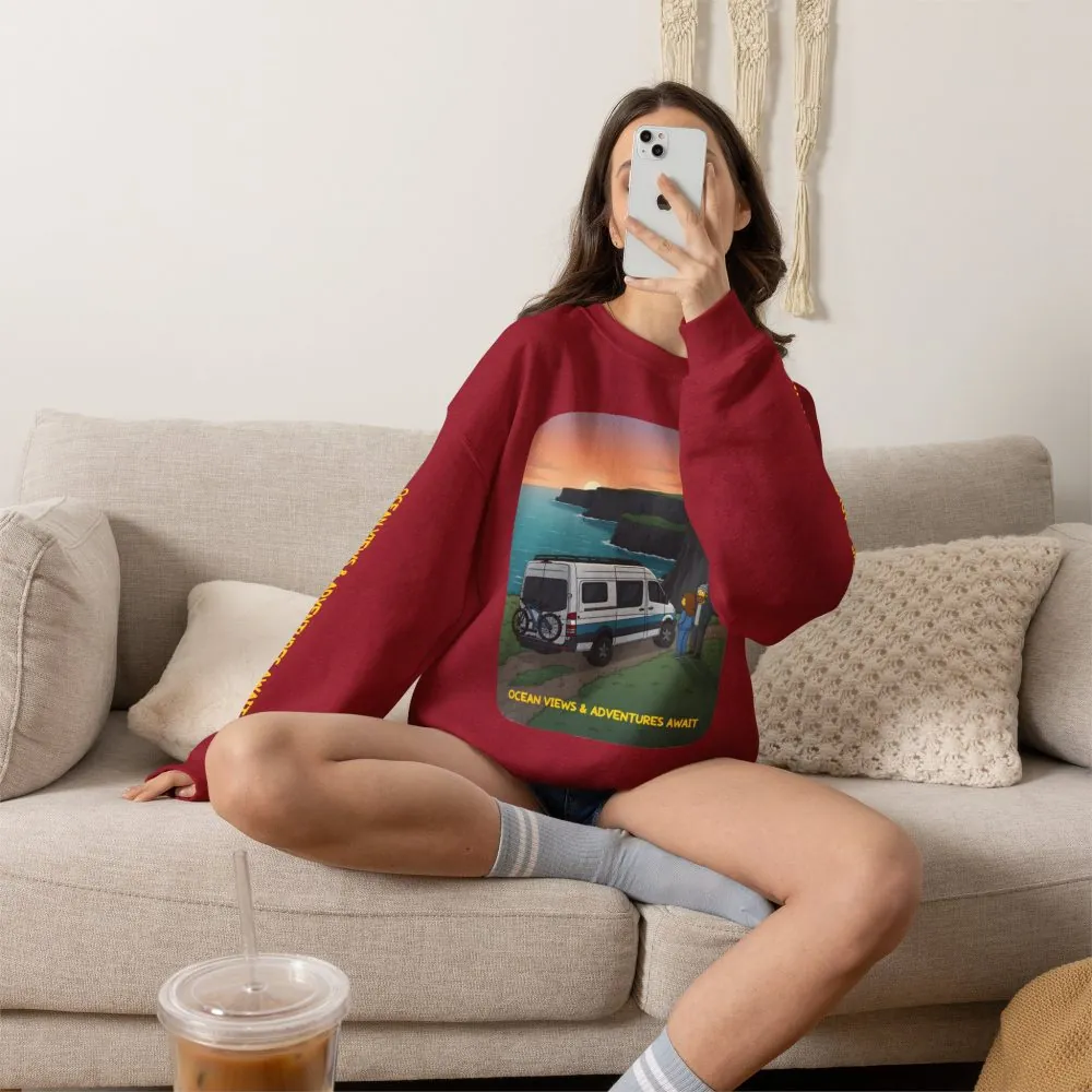 5410851281820246917_2048.jpeg Unisex Heavy Blend™ Crewneck Sweatshirt — "Ocean Views-Adventures Awaits" Design Sitcom-Line