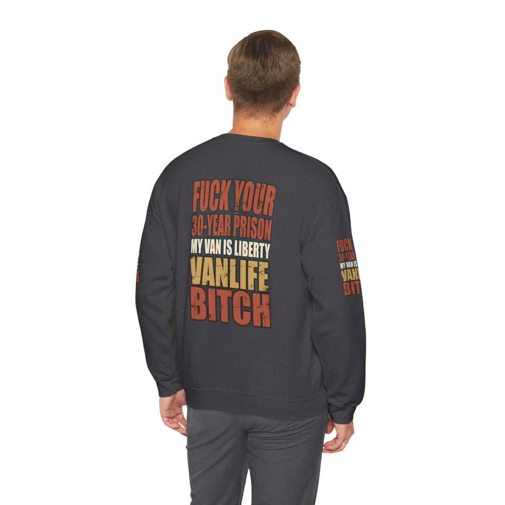 Unisex Heavy Blend™ Crewneck Sweatshirt — "Fuck Your 30 Year" Design F**K-Line