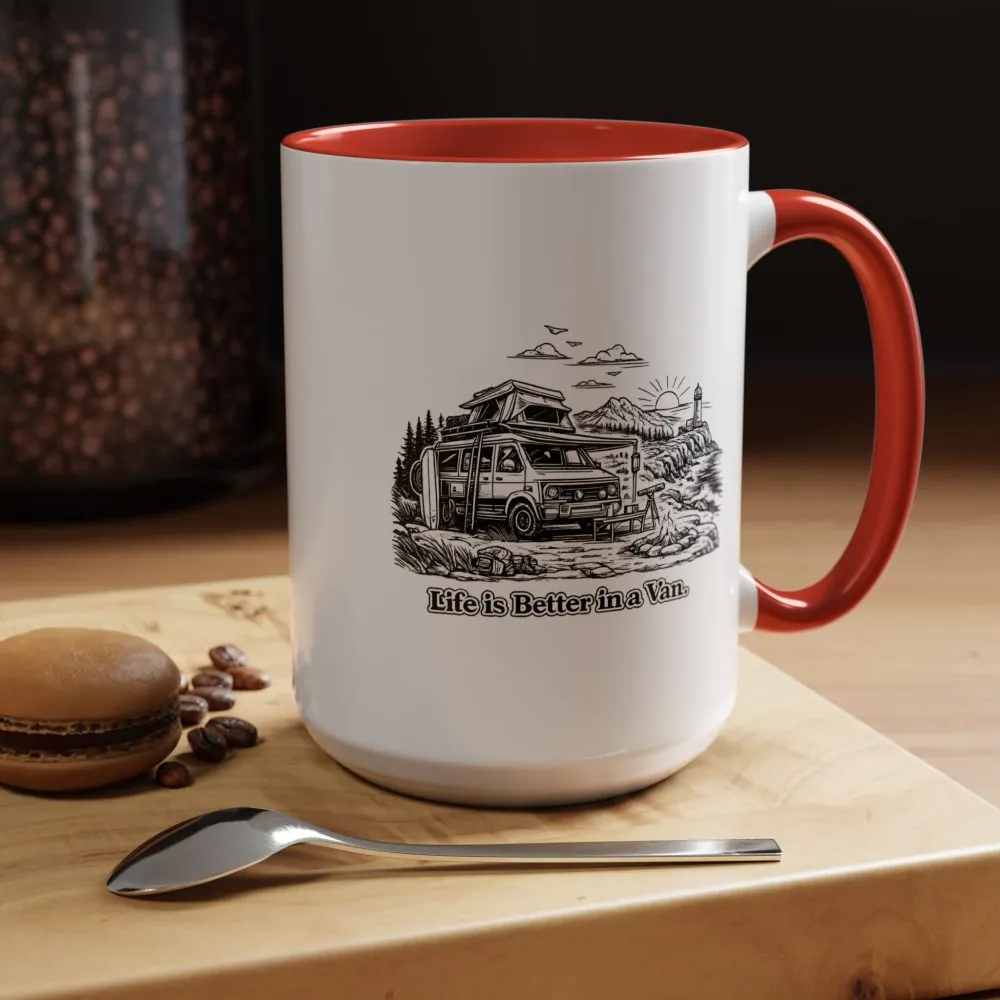 5438751376459559503_2048.jpeg Accent Coffee Mug (11, 15oz) — "Life Is Better In A Van" Design Minimal-Line