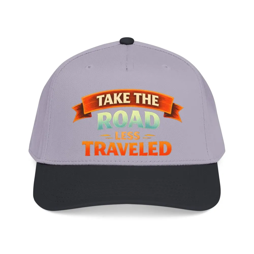 Baseball Cap - "Take The Road Less Traveled" Design Scenic-Line