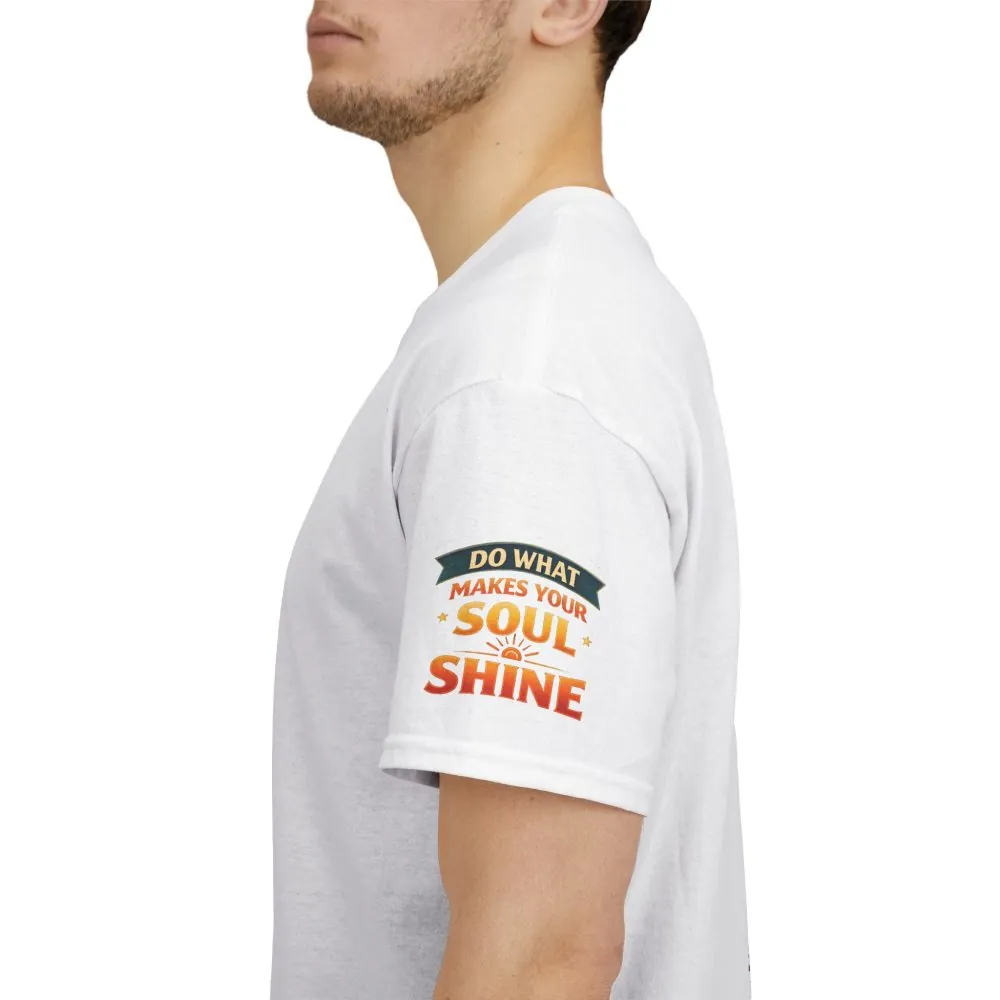 Unisex Heavy Cotton Tee — "Do What Makes Your Soul Shine" Design Scenic-Line