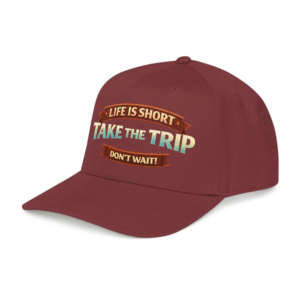 5458752008021081470_2048.jpeg Baseball Cap - "Live Is Short Take The Trip" Design Scenic-Line