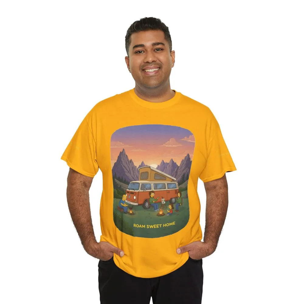 5468656532784073800_2048.jpeg Unisex Heavy Cotton Tee — "Roam Sweet Home" Design Sitcom-Line
