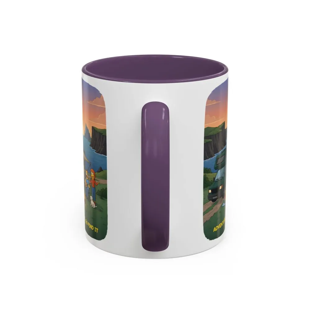 549208339384994293_2048.jpeg Accent Coffee Mug (11, 15oz) — "Adventure Awaits-Go Find It"" Design Sitcom-Line