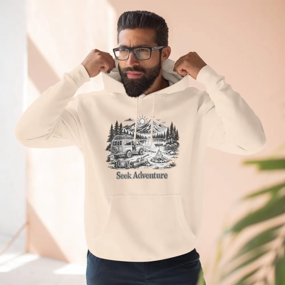 5509957708319011696_2048.jpeg Three-Panel Fleece Hoodie - "Seek Adventure" Design Minimal-Line