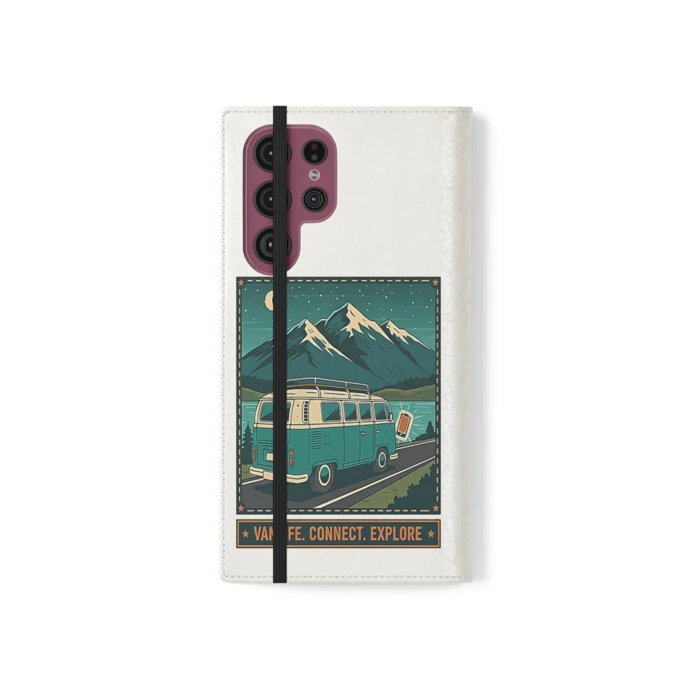 5537192796831909405_2048.jpeg Flip Phone Case — “WiFi Where the Roam Is” Vanlife Wallet Case