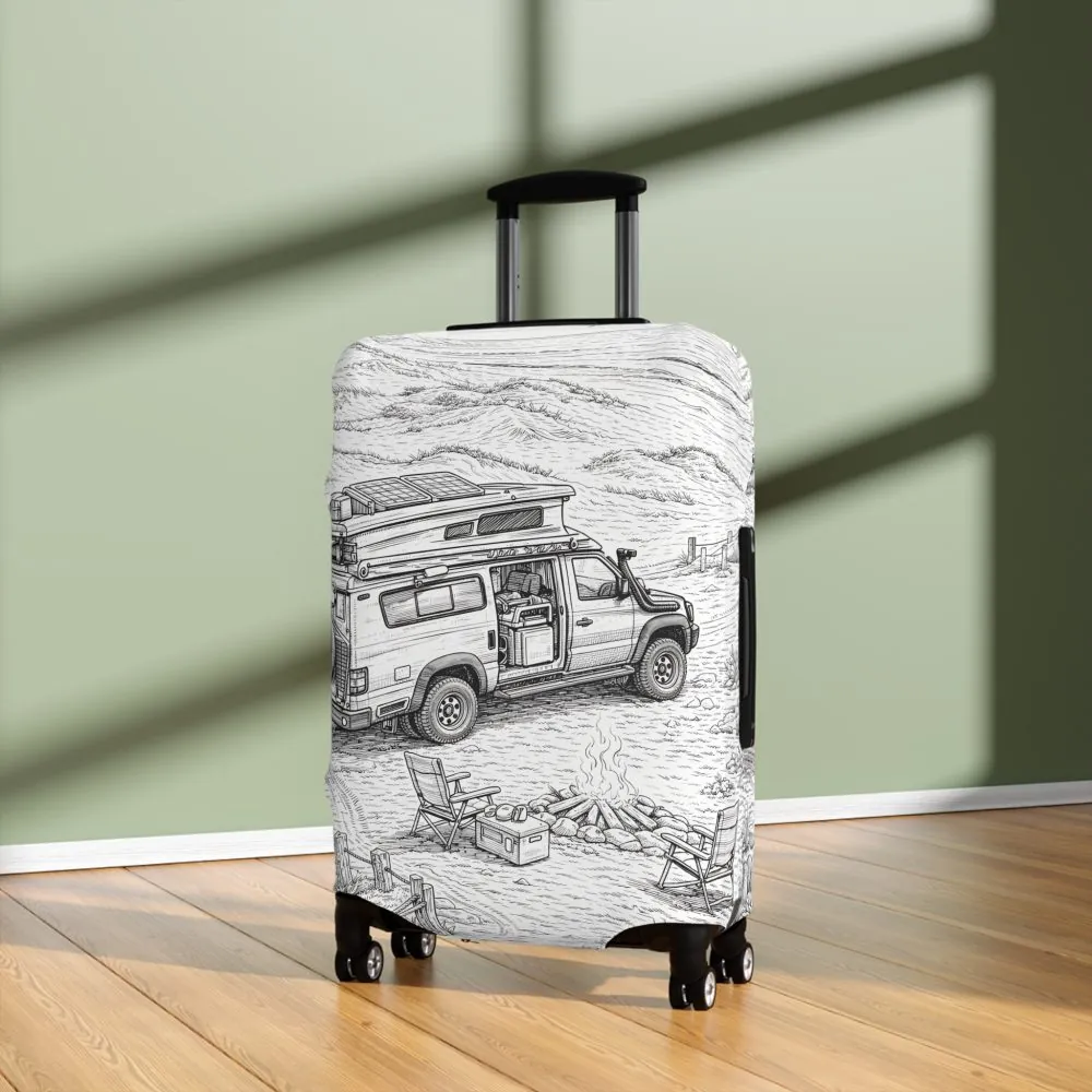5547254381765263288_2048.jpeg Luggage Cover — Adventure Camper Sketch Travel Suitcase