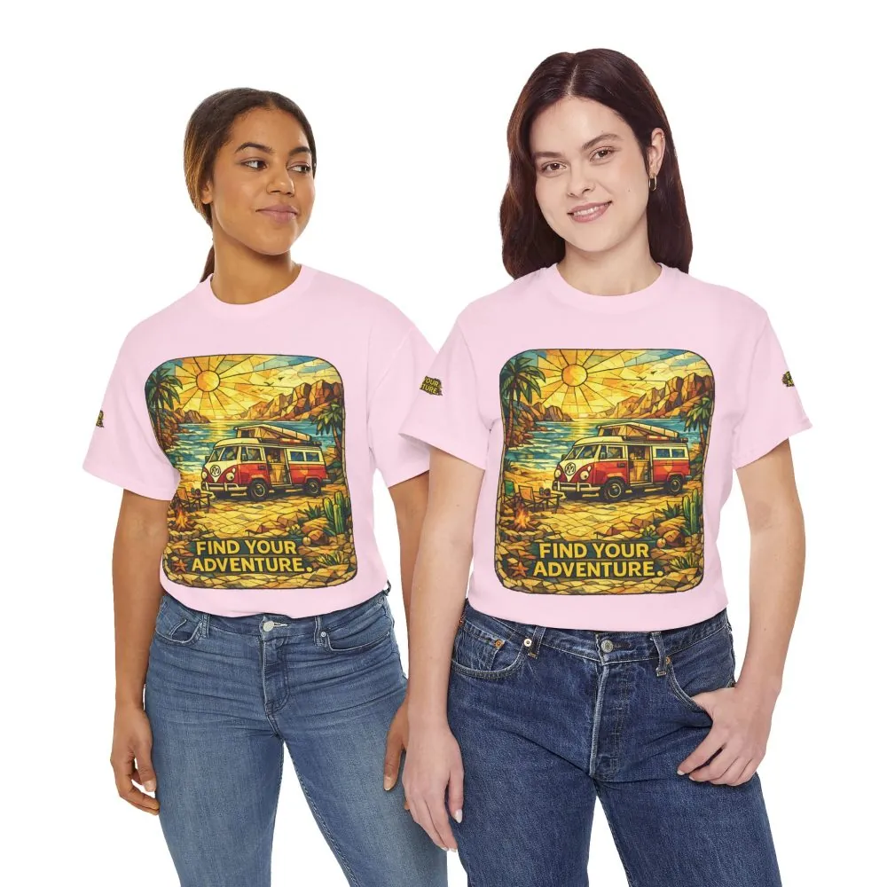 5553477885229178386_2048.jpeg Unisex Heavy Cotton Tee — "Find Your Adventure" Design Cubic-Line