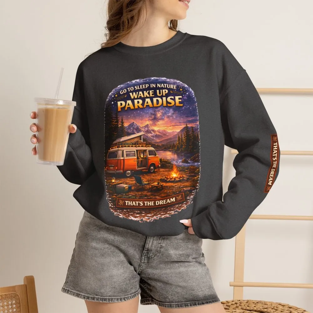 5558447206832600170_2048.jpeg Unisex Heavy Blend™ Crewneck Sweatshirt — "Go To Sleep Nature " Design Scenic-Line