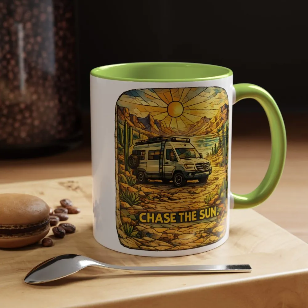 5568865815986298659_2048.jpeg Accent Coffee Mug (11, 15oz) — "Chase The Sun" Design Cubic-Line