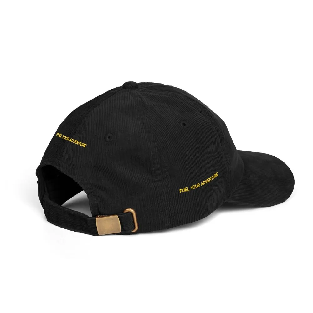 5591577851321231687_2048.jpeg Vintage Corduroy Cap (Embroidery) — "Fuel Your Adventure" Embroidered Hat