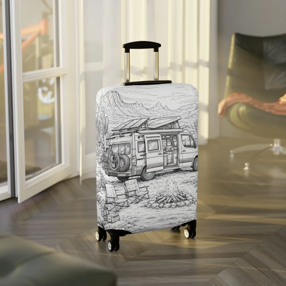 5624092076304284512_2048.jpeg Luggage Cover — Adventure Camper Sketch Travel Suitcase