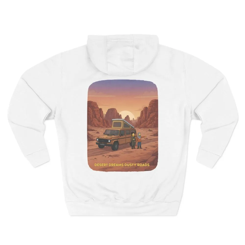 566555804382857465_2048.jpeg Three-Panel Fleece Hoodie - "Desert Dreams Dusty Roads" Design Sitcom-Line