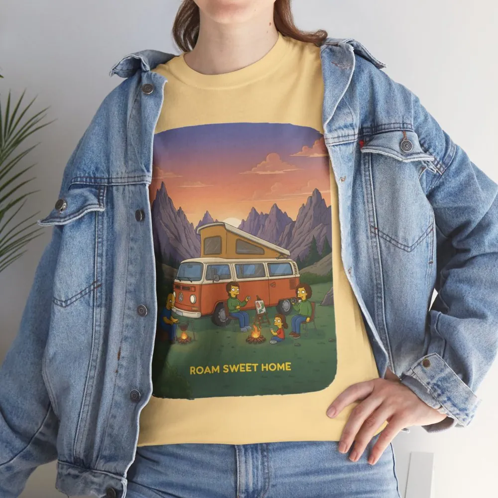 568007125028059068_2048.jpeg Unisex Heavy Cotton Tee — "Roam Sweet Home" Design Sitcom-Line