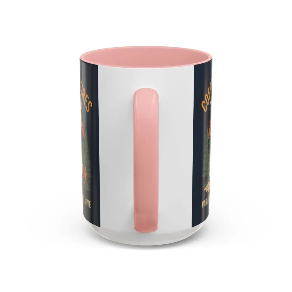 Accent Coffee Mug (11, 15oz) — "Coffee and campfires"