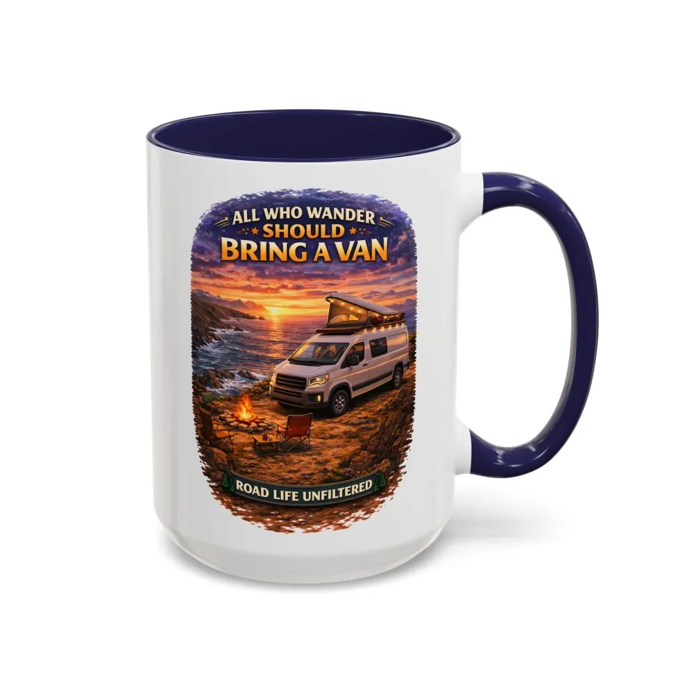 5681644863649518384_2048.jpeg Accent Coffee Mug (11, 15oz) — "All Who wander Should Bring A Van" Design Scenic-Line