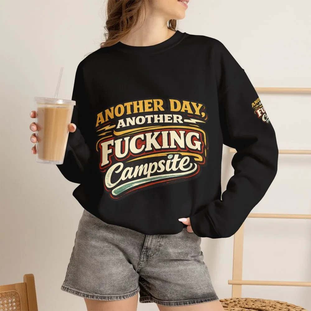 Unisex Heavy Blend™ Crewneck Sweatshirt — "Another Day" Design F**K-Line