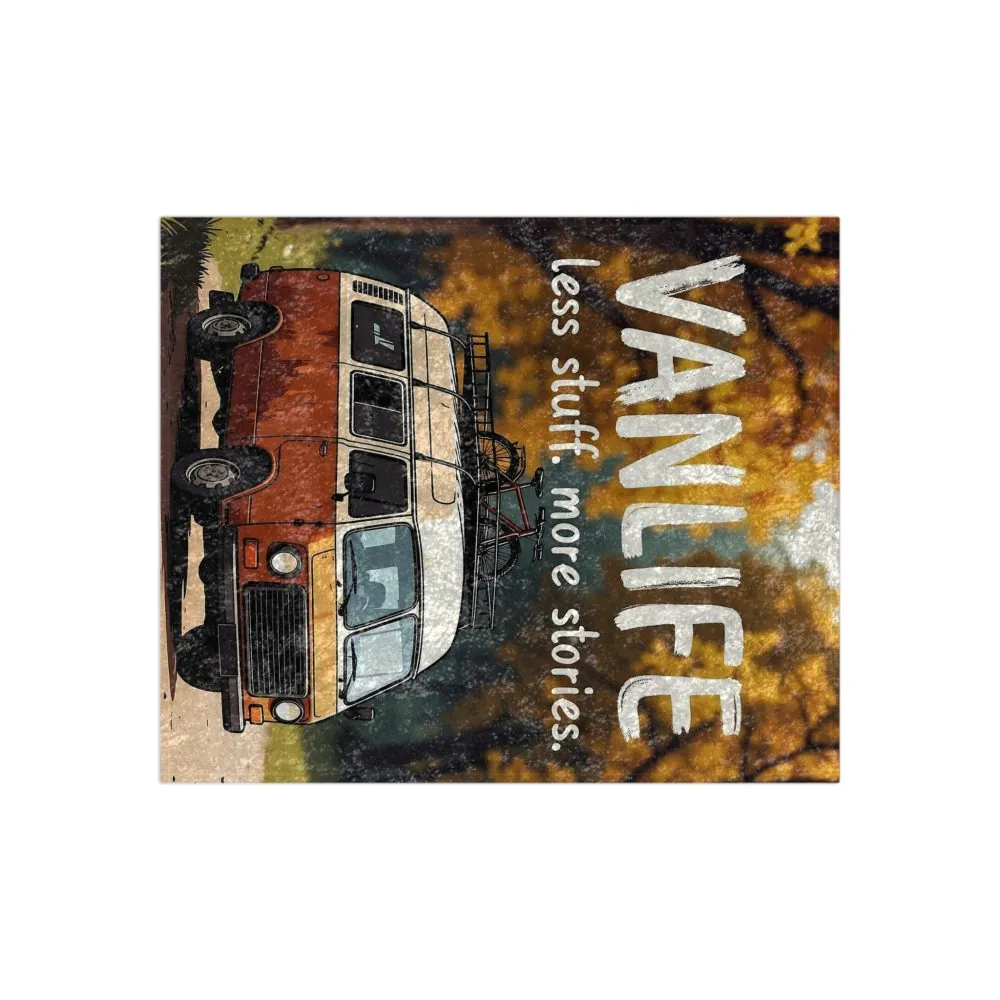 5719391959973794665_2048.jpeg Crushed Velvet Blanket — "Vanlife Less Stuff, More Stories" Cozy Camper Throw