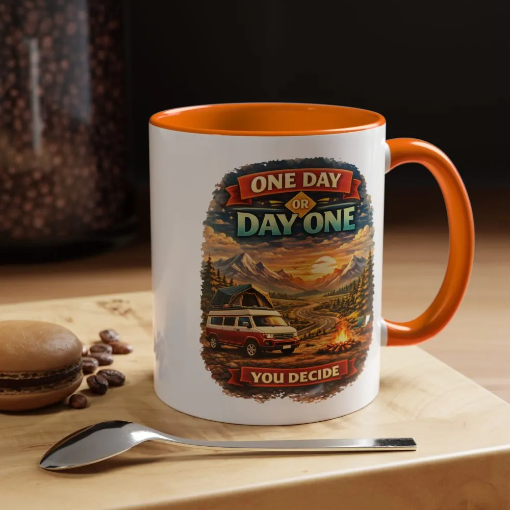 5733094199204156801_2048.jpeg Accent Coffee Mug (11, 15oz) — "One Day Or Day One" Design Scenic-Line