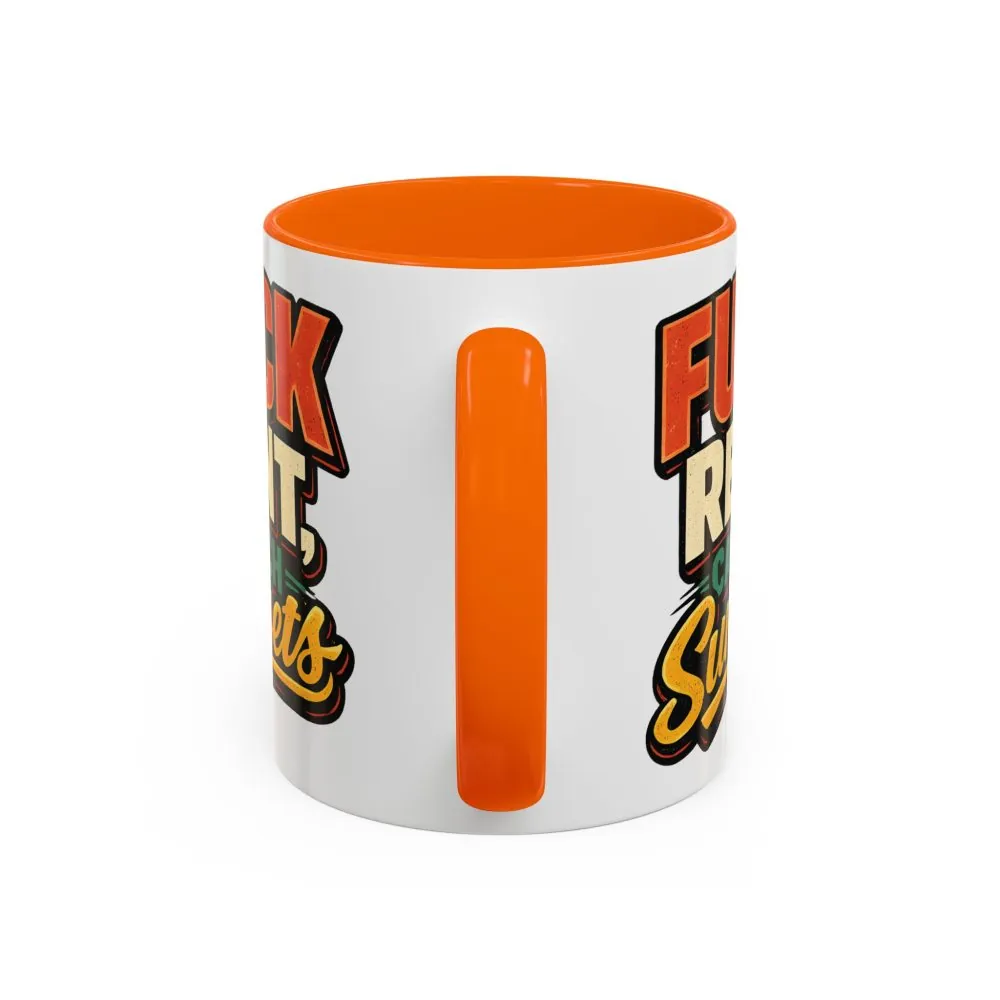 5742455322458942021_2048.jpeg Accent Coffee Mug (11, 15oz) — "Fuck Rent Catch Sunsets" Design F**K-Line