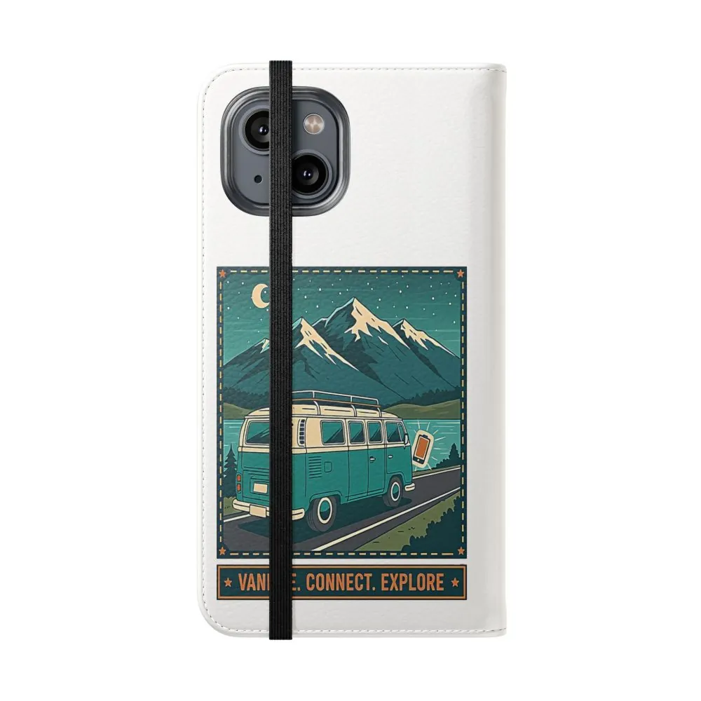5785419606929963954_2048.jpeg Flip Phone Case — “WiFi Where the Roam Is” Vanlife Wallet Case
