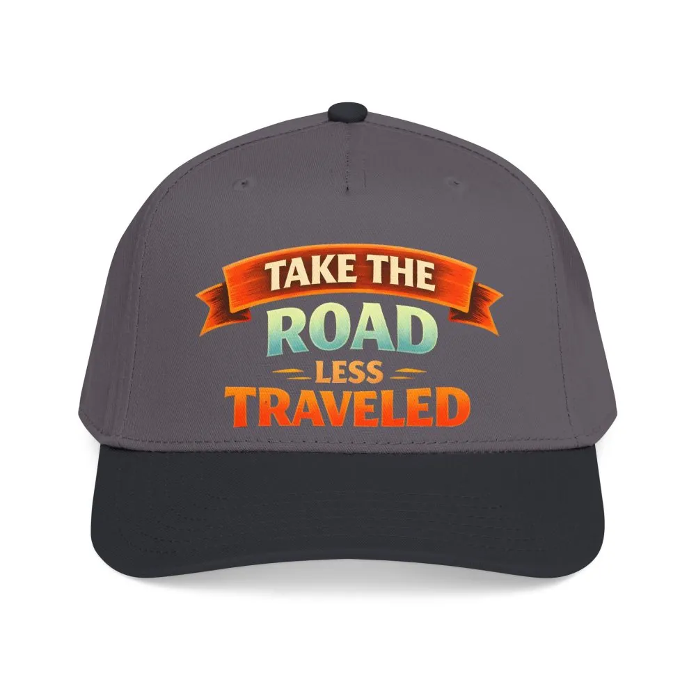 Baseball Cap - "Take The Road Less Traveled" Design Scenic-Line