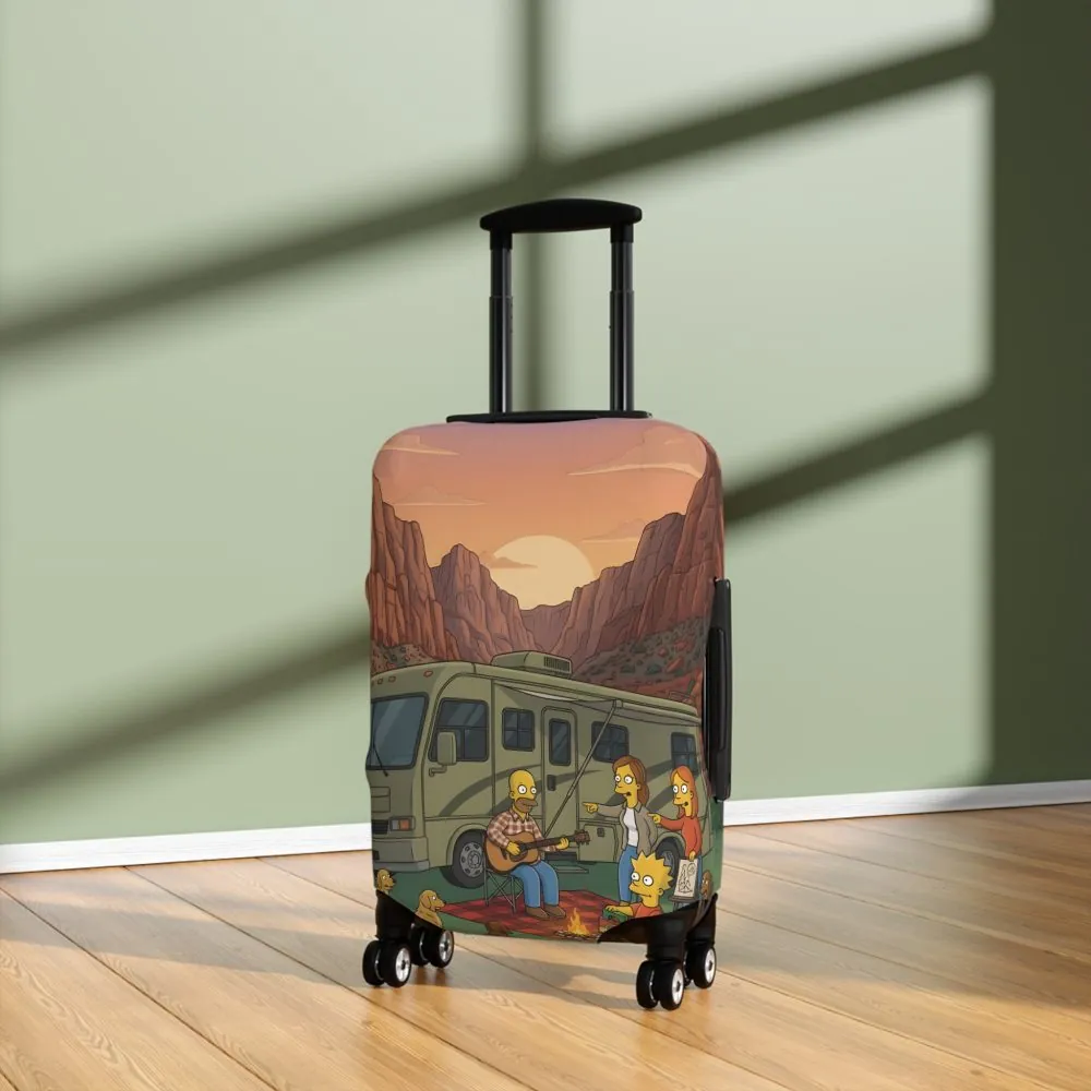 581910231006980686_2048.jpeg Luggage Cover — Adventure Camper Sketch Travel Suitcase(Design Sitcom-Line)
