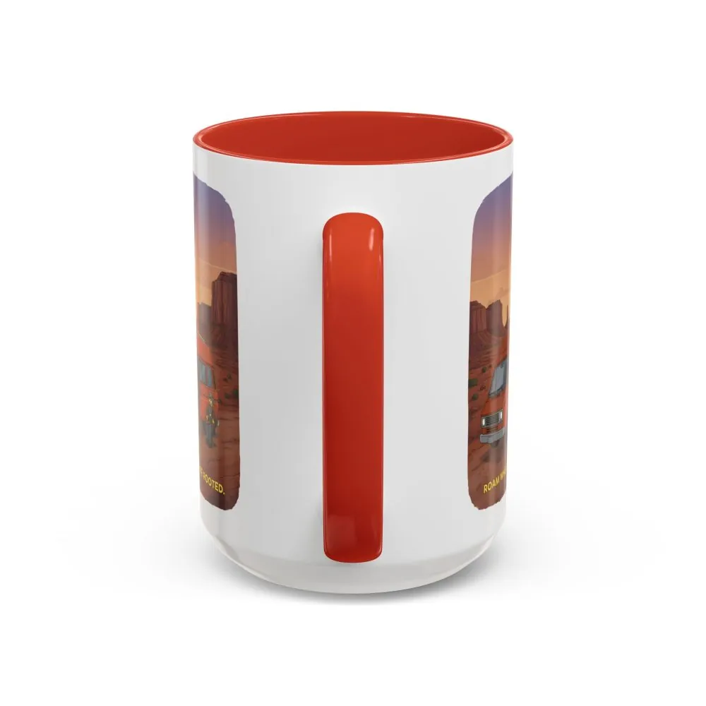 5849390401956596439_2048.jpeg Accent Coffee Mug (11, 15oz) — "Roam Where You Are Rooted" Design Sitcom-Line