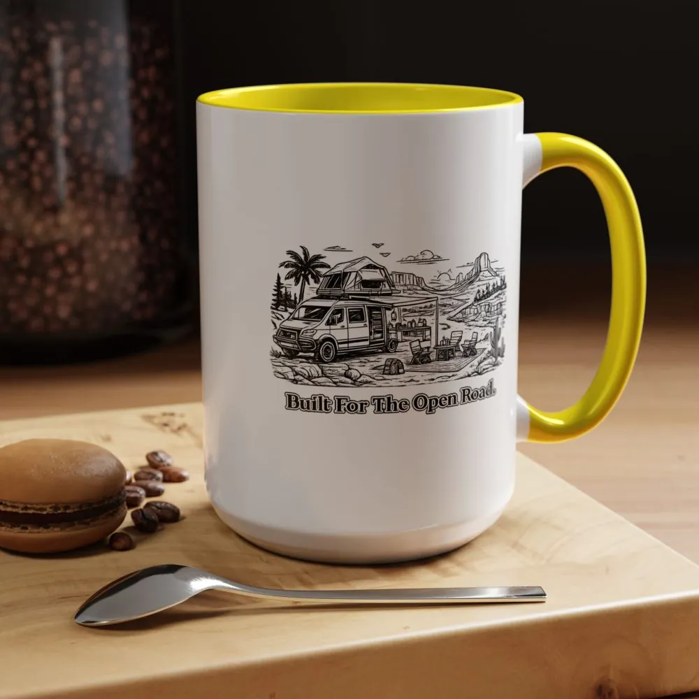 5928416219537131621_2048.jpeg Accent Coffee Mug (11, 15oz) — "Built For The Open Road" Design Minimal-Line