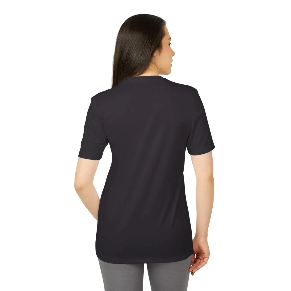 T-Shirt(Adidas) - 'Adventure Awaits-Go Where You Feel Most Alive' (Only Front printed)