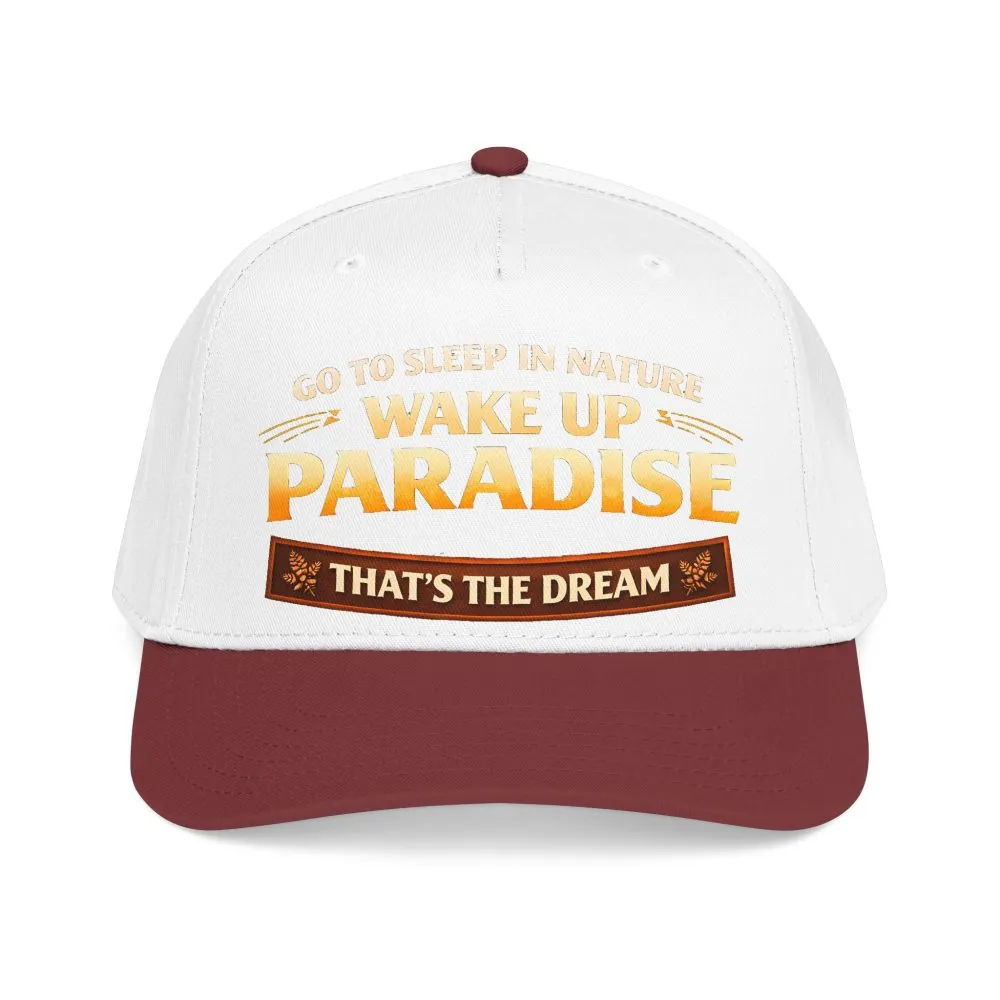 5938436248046368579_2048.jpeg Baseball Cap - "Go sleep Nature-Wake Up Paradise" Design Scenic-Line