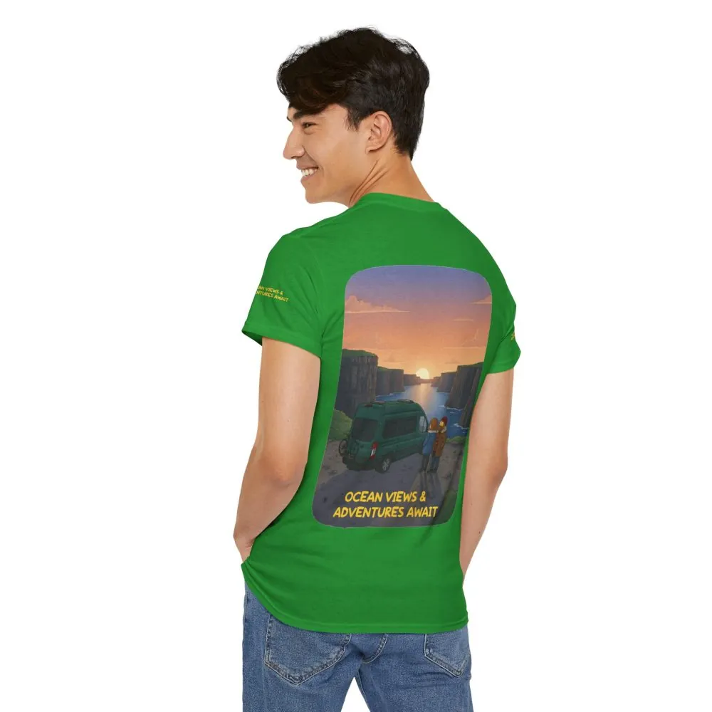 5941582982900270947_2048.jpeg Unisex Heavy Cotton Tee — "Ocean Views-Adventures Awaits" Design Sitcom-Line