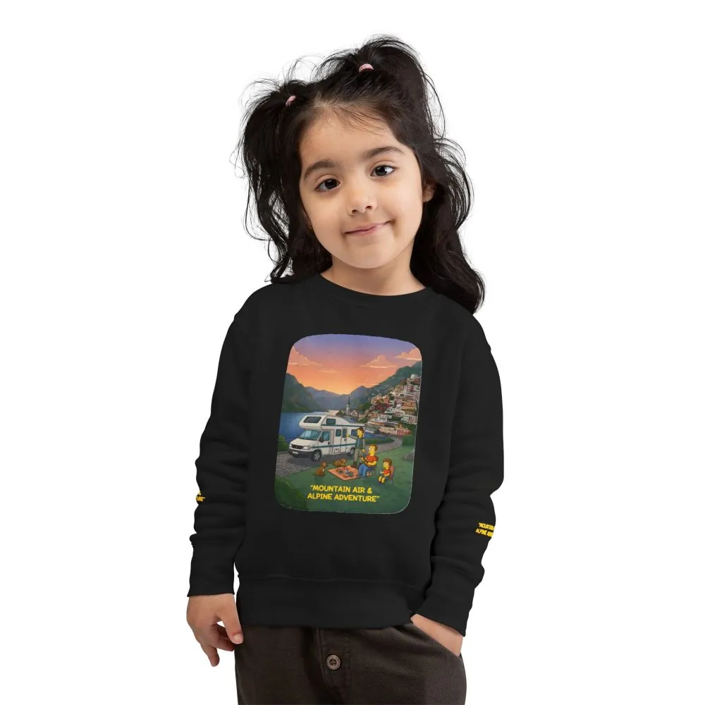 5949677133532968284_2048.jpeg Toddler Sweatshirt - "Mountain Air-Alpine Adventure" (Design Sitcom-Line)