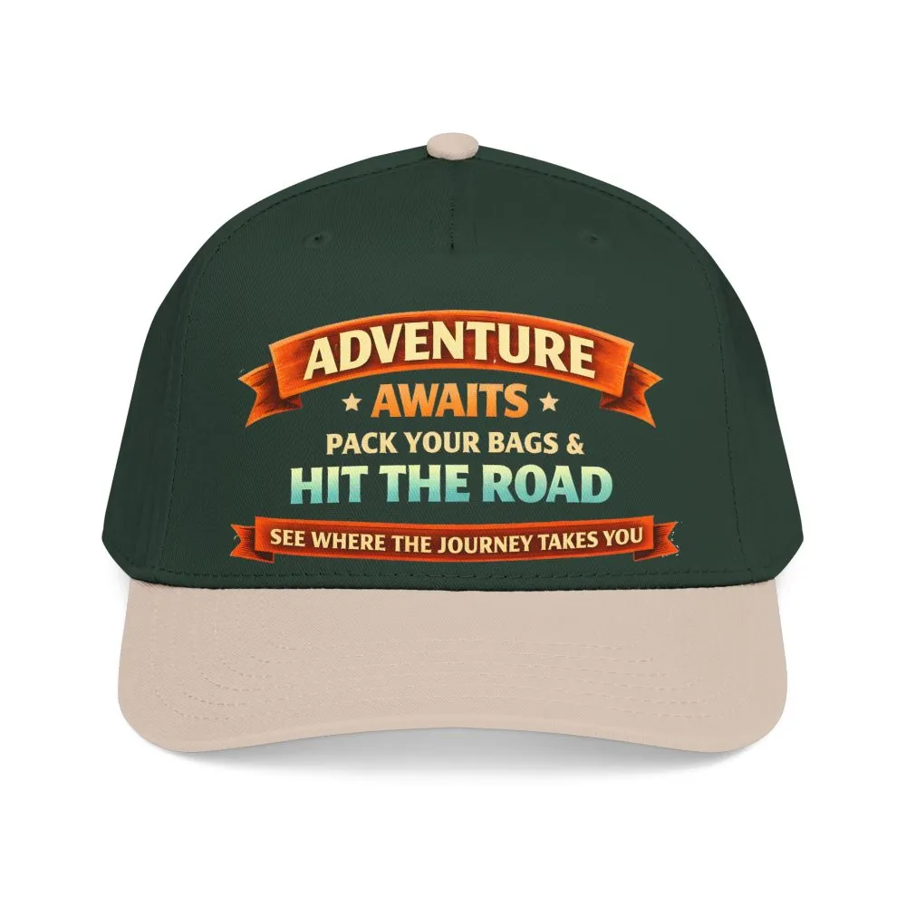595009068714068463_2048.jpeg Baseball Cap - "Adventure Awaits-Pack Your Bags" Design Scenic-Line
