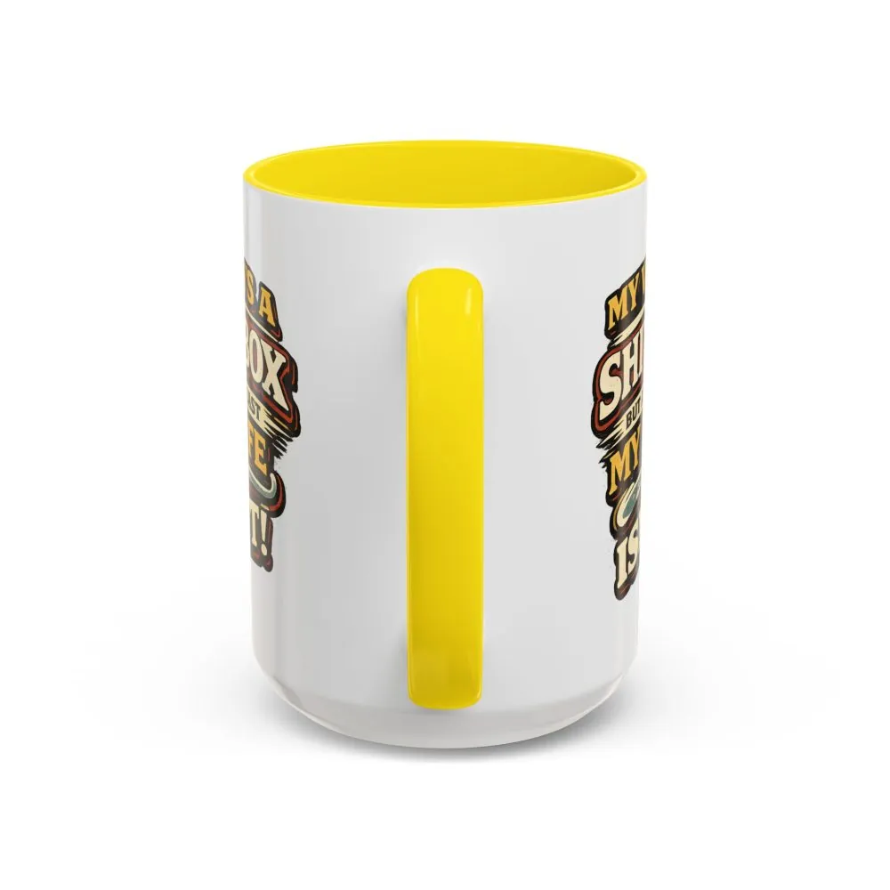 Accent Coffee Mug (11, 15oz) — "My Van`s A Shitbox" Design F**K-Line
