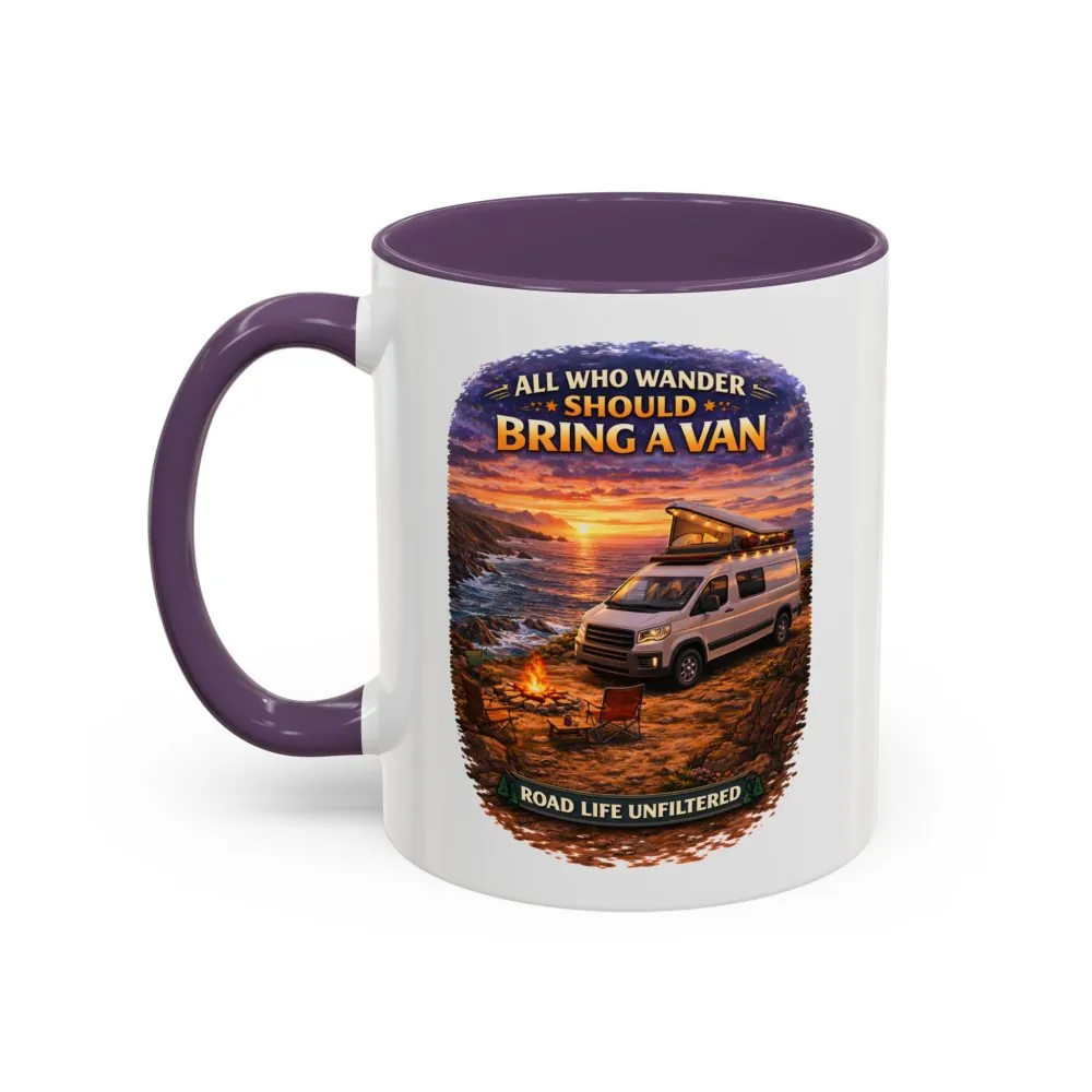5962994693305242817_2048.jpeg Accent Coffee Mug (11, 15oz) — "All Who wander Should Bring A Van" Design Scenic-Line