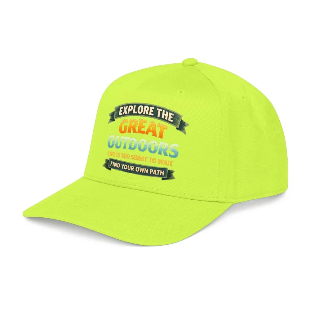 Baseball Cap - "Explore The Great Outdoors" Design Scenic-Line