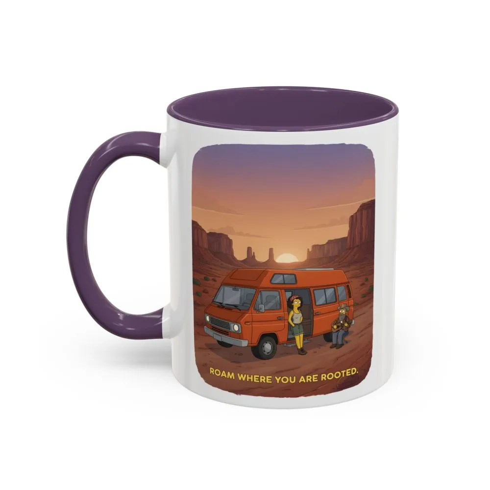 5979714225451898578_2048.jpeg Accent Coffee Mug (11, 15oz) — "Roam Where You Are Rooted" Design Sitcom-Line