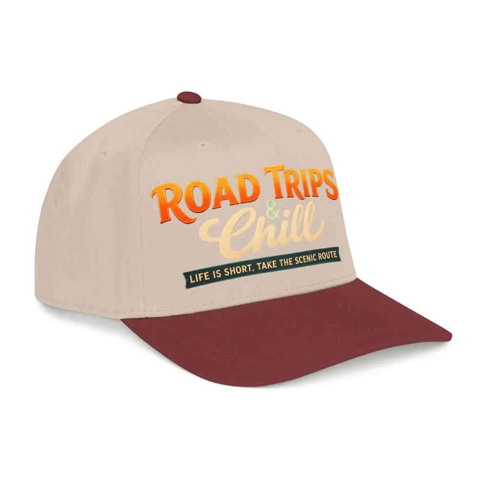 Baseball Cap - "Road Trips And Chill" Design Scenic-Line