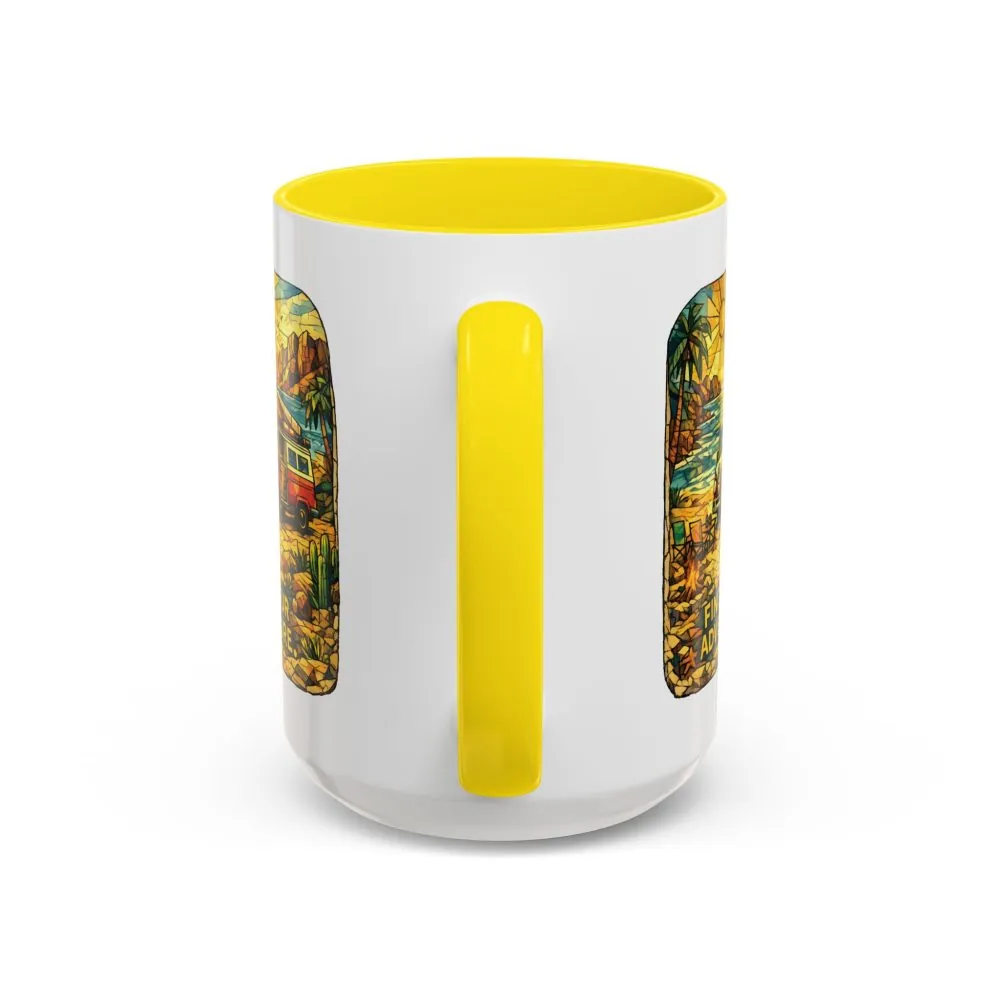 607473447986606076_2048.jpeg Accent Coffee Mug (11, 15oz) — ""Find Your Adventure"" Design Cubic-Line